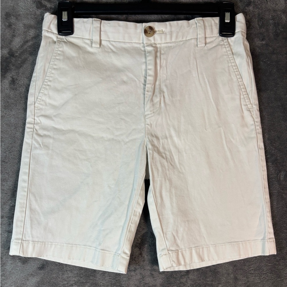 Vineyard Vines Shep & Ian KHAKI Twill Chino SHORTS Boys 12 School Uniform